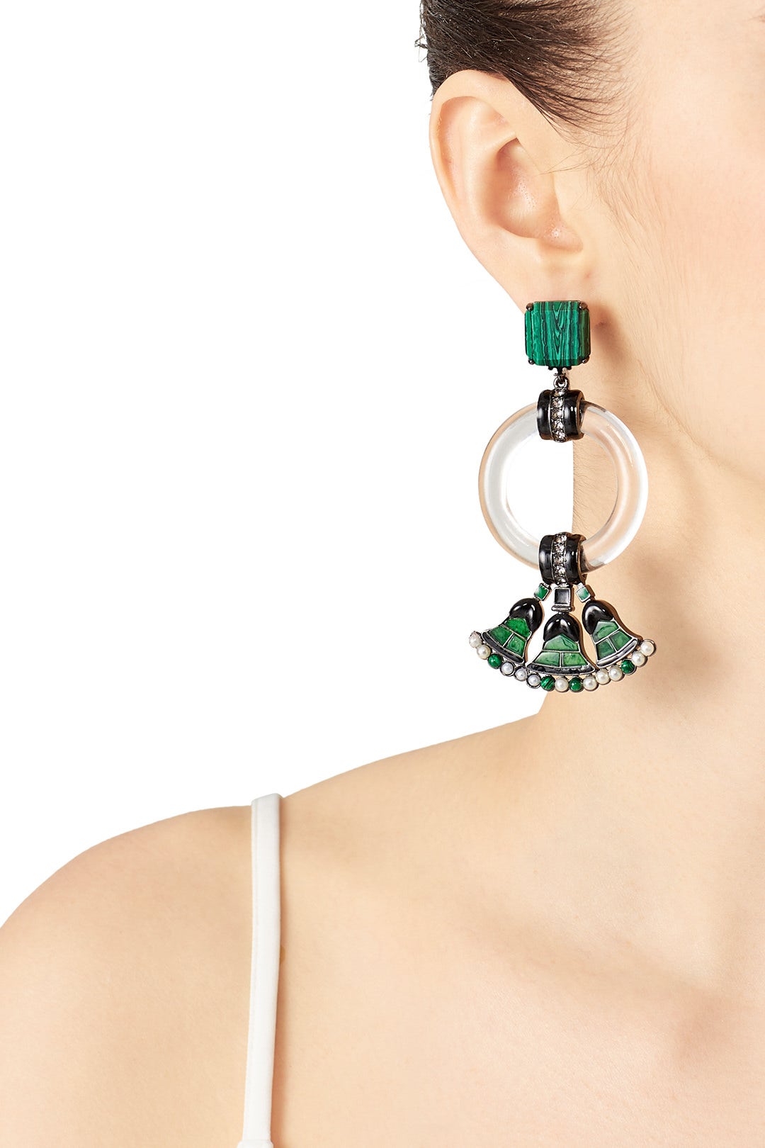Malachite Earrings by Tory Burch Accessories 0