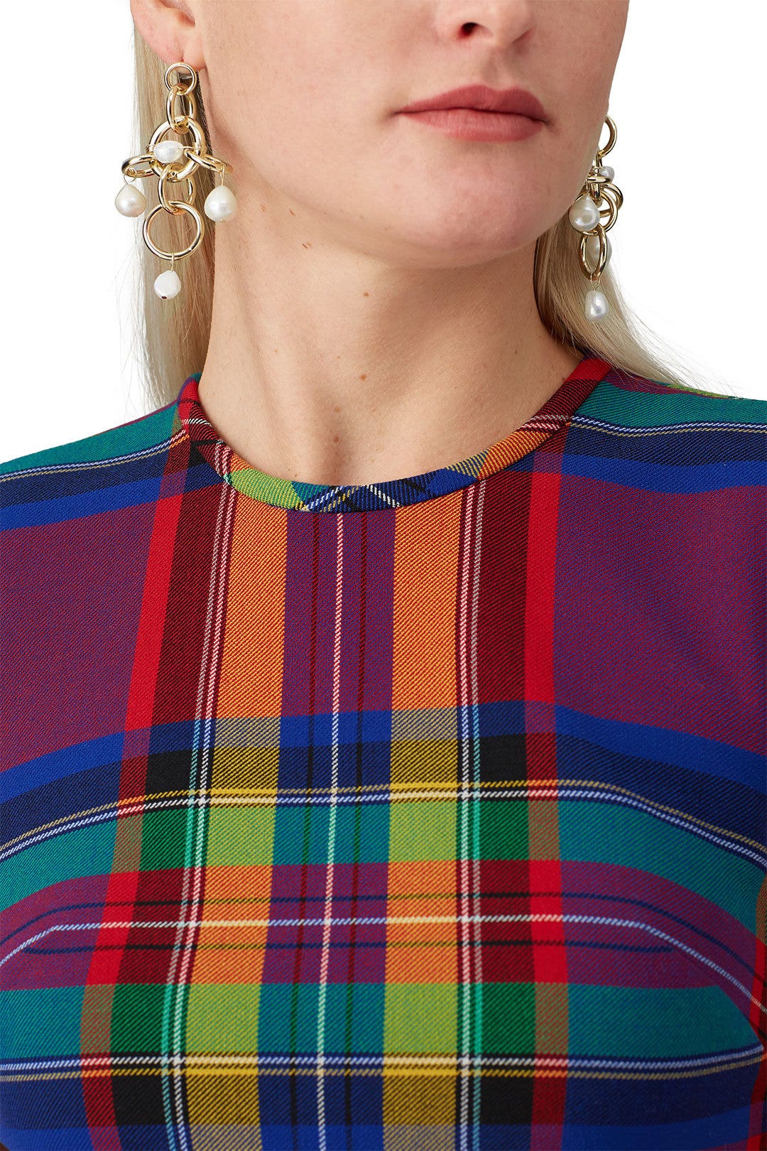 Gold Pearl Luis Chandelier Earrings by Dannijo 0