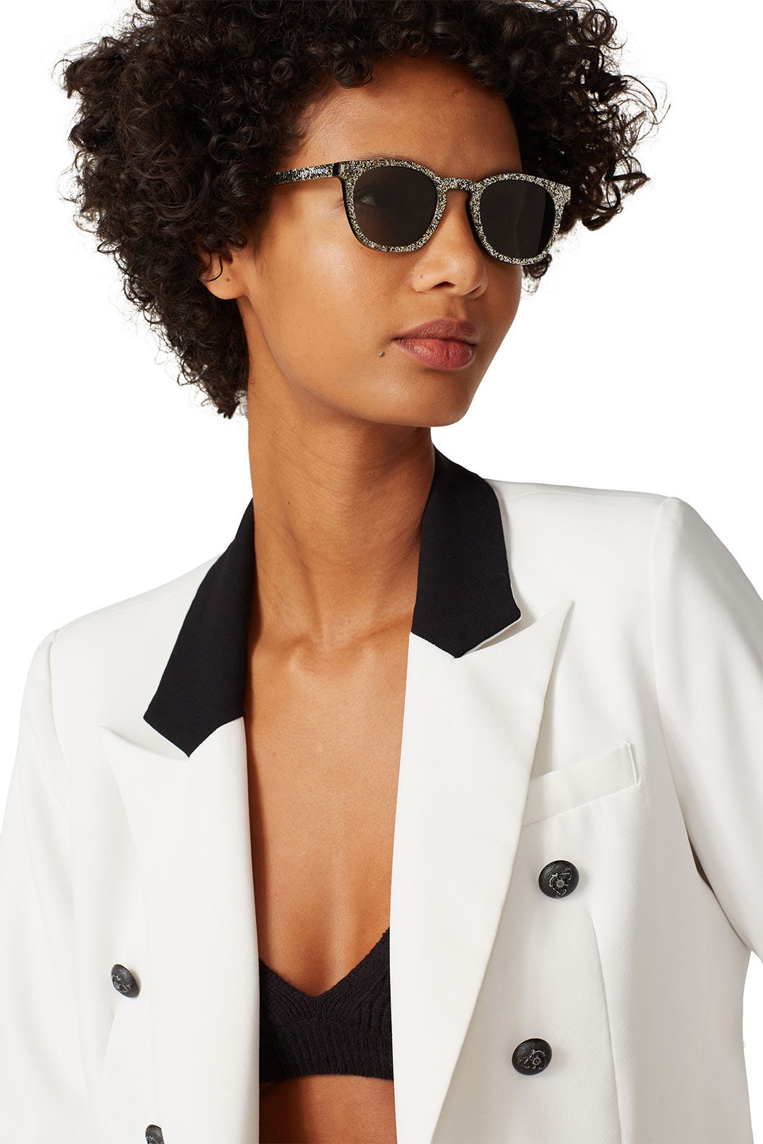 Silver Core Sunglasses by Saint Laurent 2