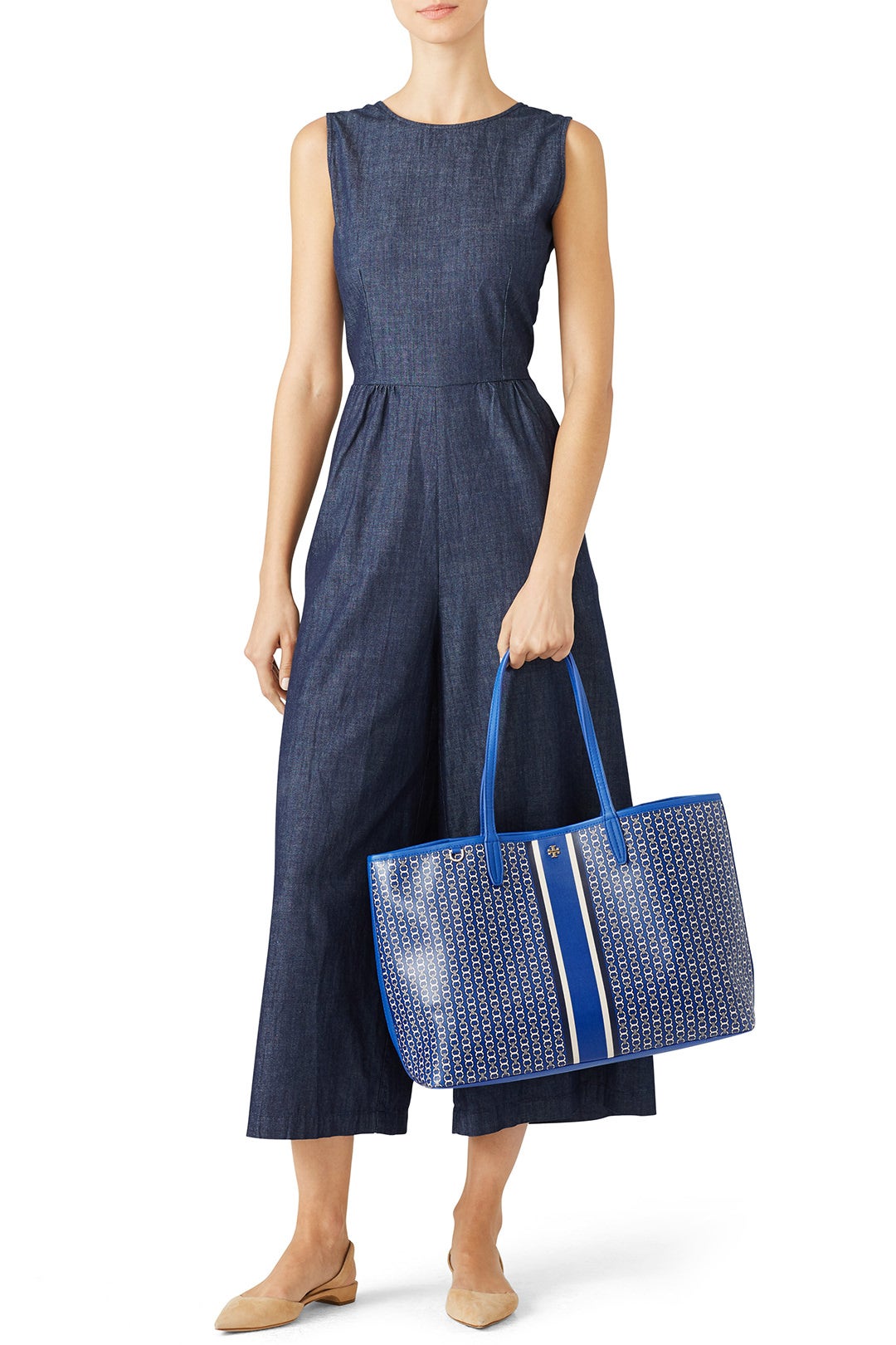 Blue Gemini Link Tote by Tory Burch Accessories 1