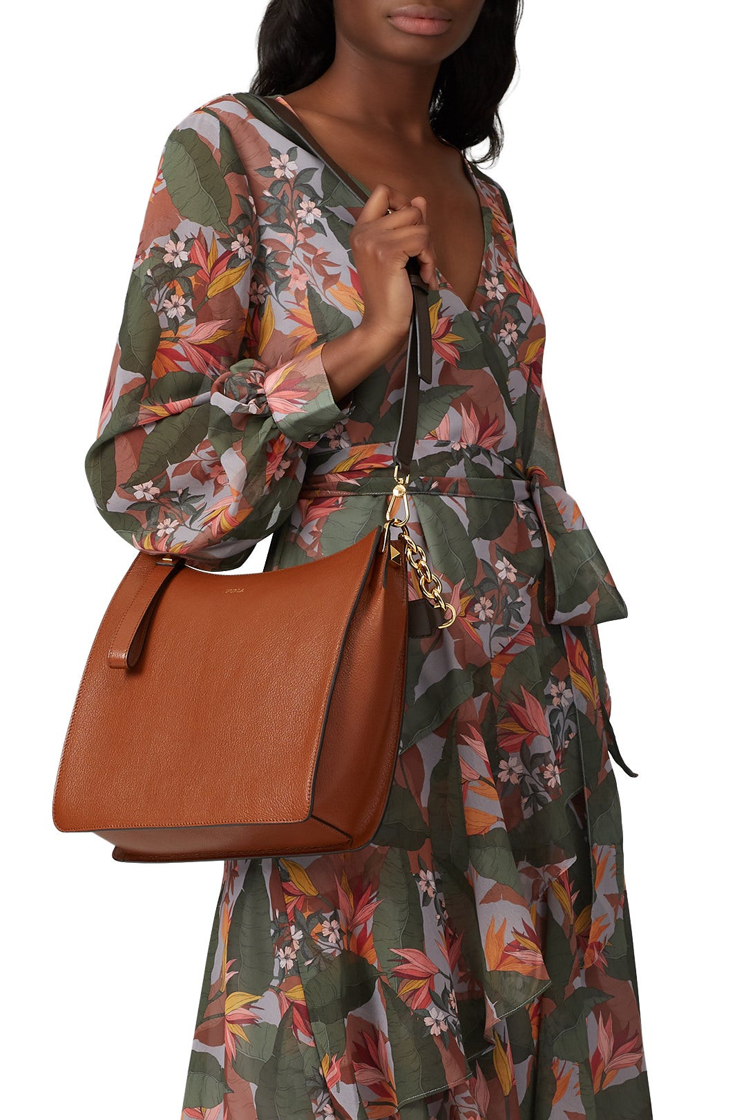 Nocciola Diva Medium Hobo by Furla 1