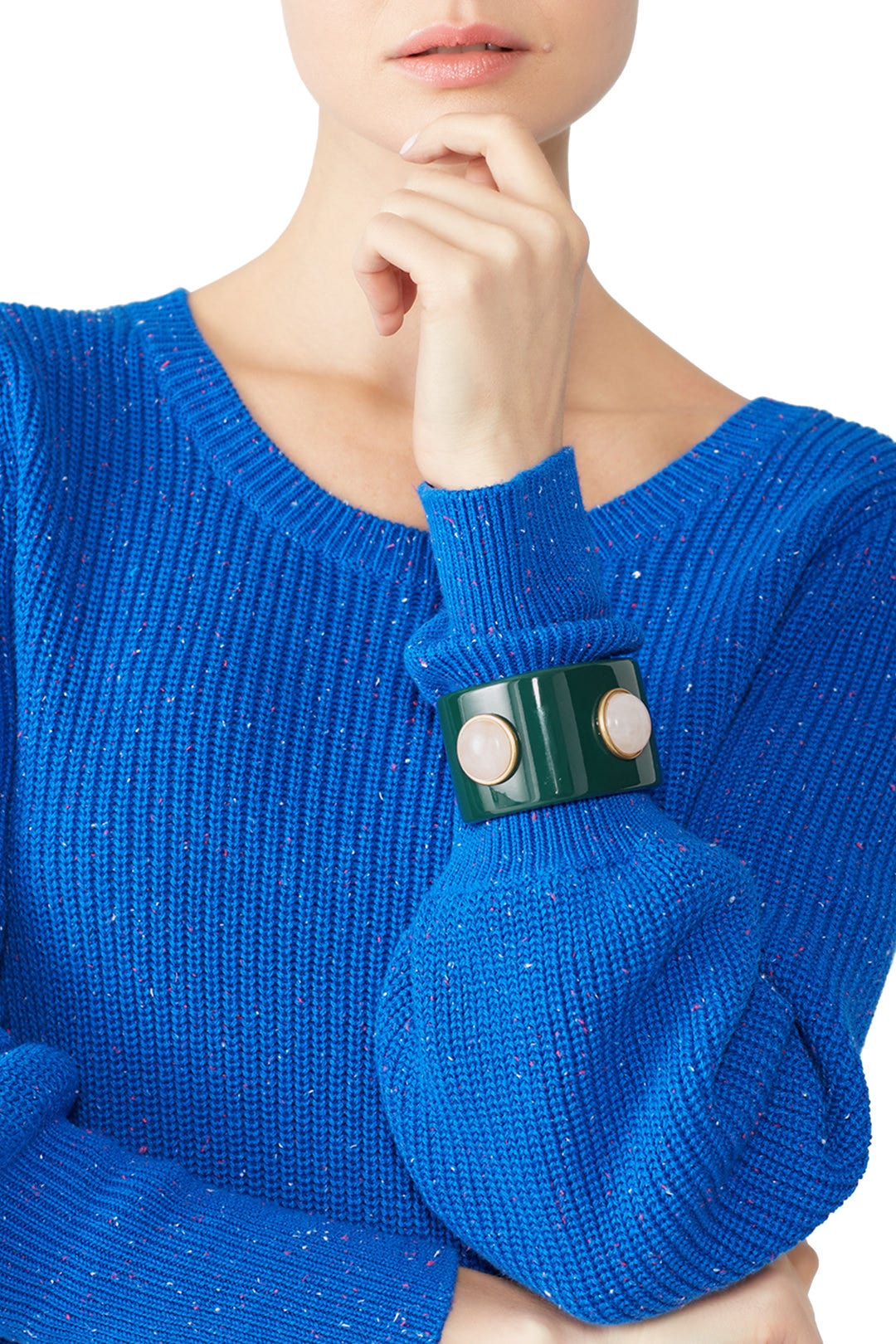 Studded Stone Cuff by Tory Burch Accessories 1