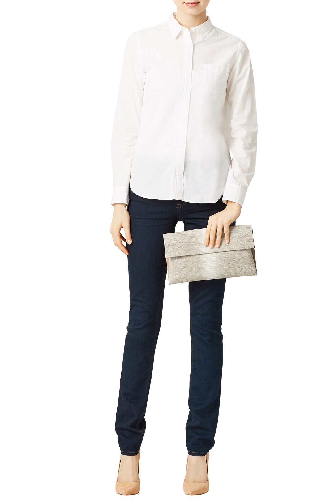 Natural Snake Karima Clutch by Christian Siriano Handbags 1