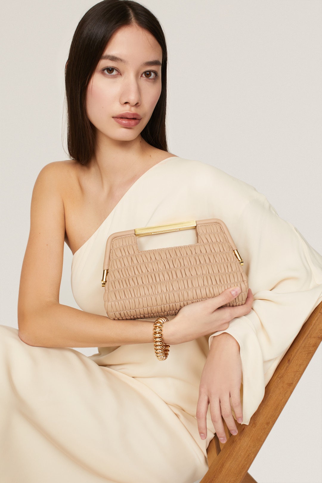 Light Tan Mini Seville Bag by DeMellier 1
