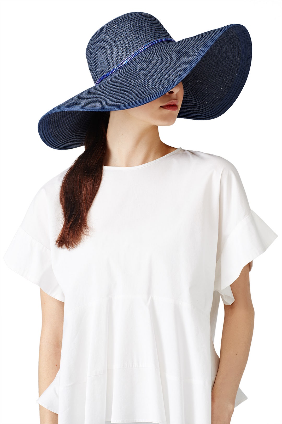 Deep Blue Floppy Hat by Echo Accessories 1