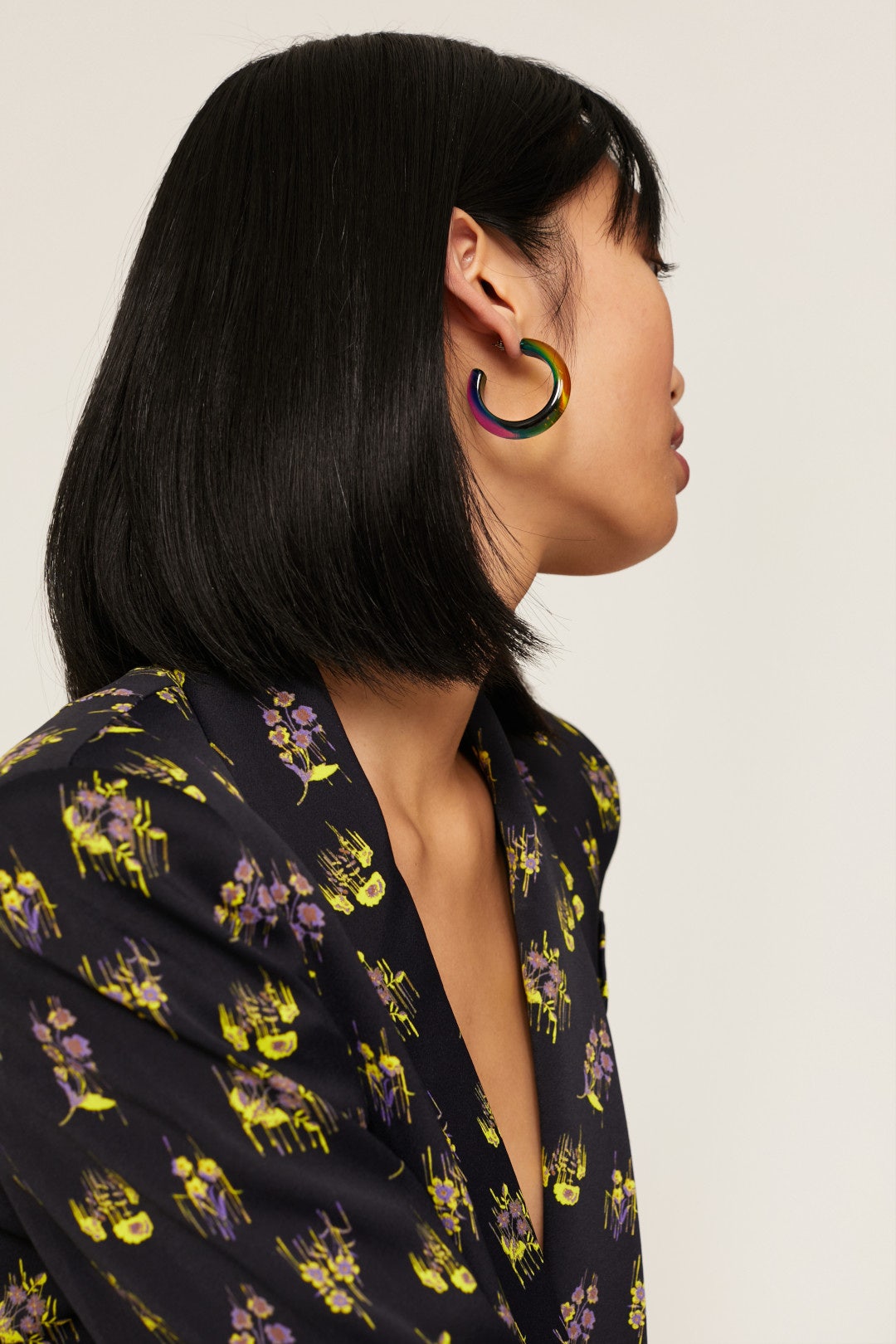 Rainbow Hanes Hoop Earrings by Rachel Comey Accessories 2