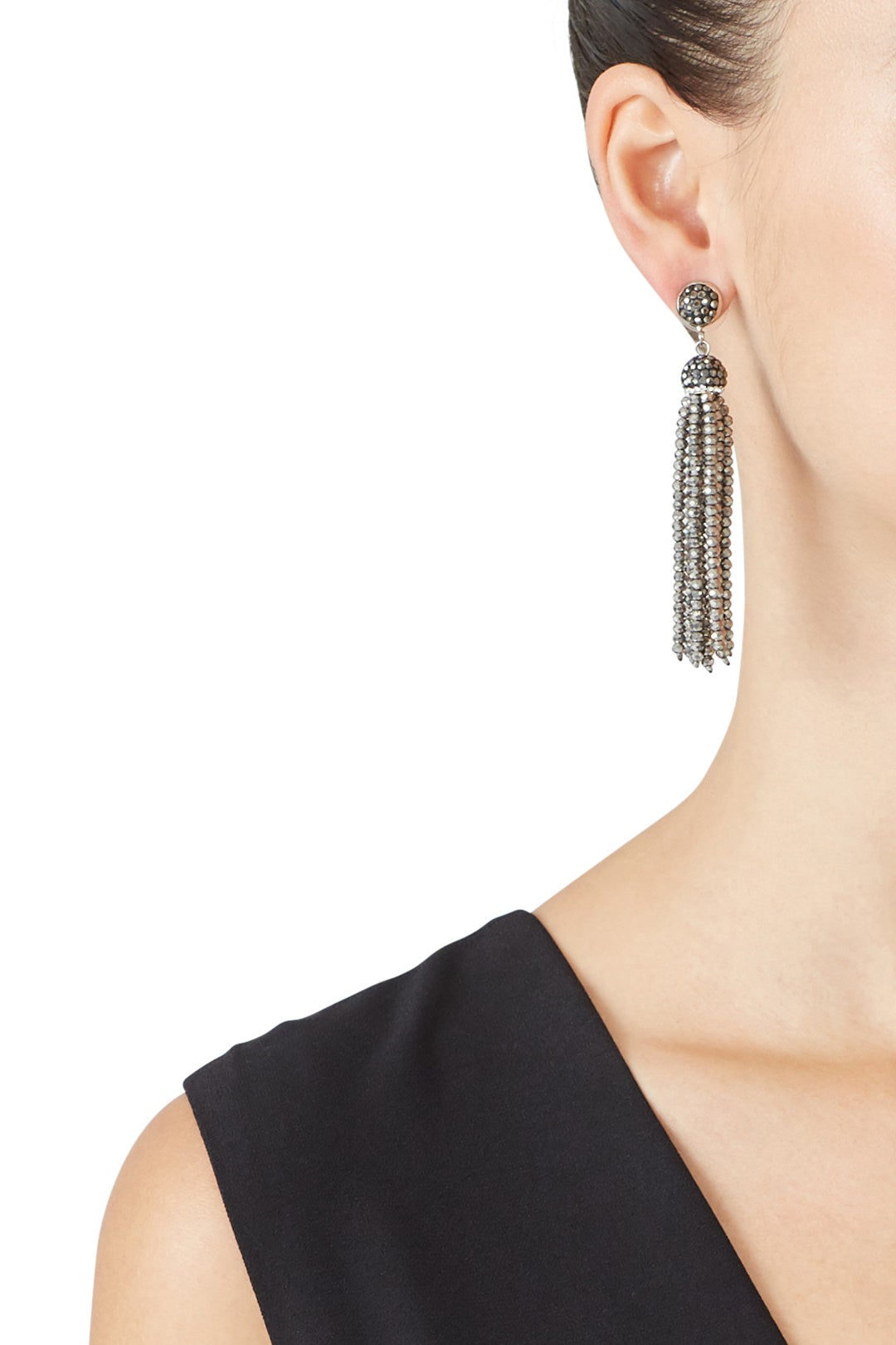 Gunmetal Tassel Earrings by Turkish Delight 0
