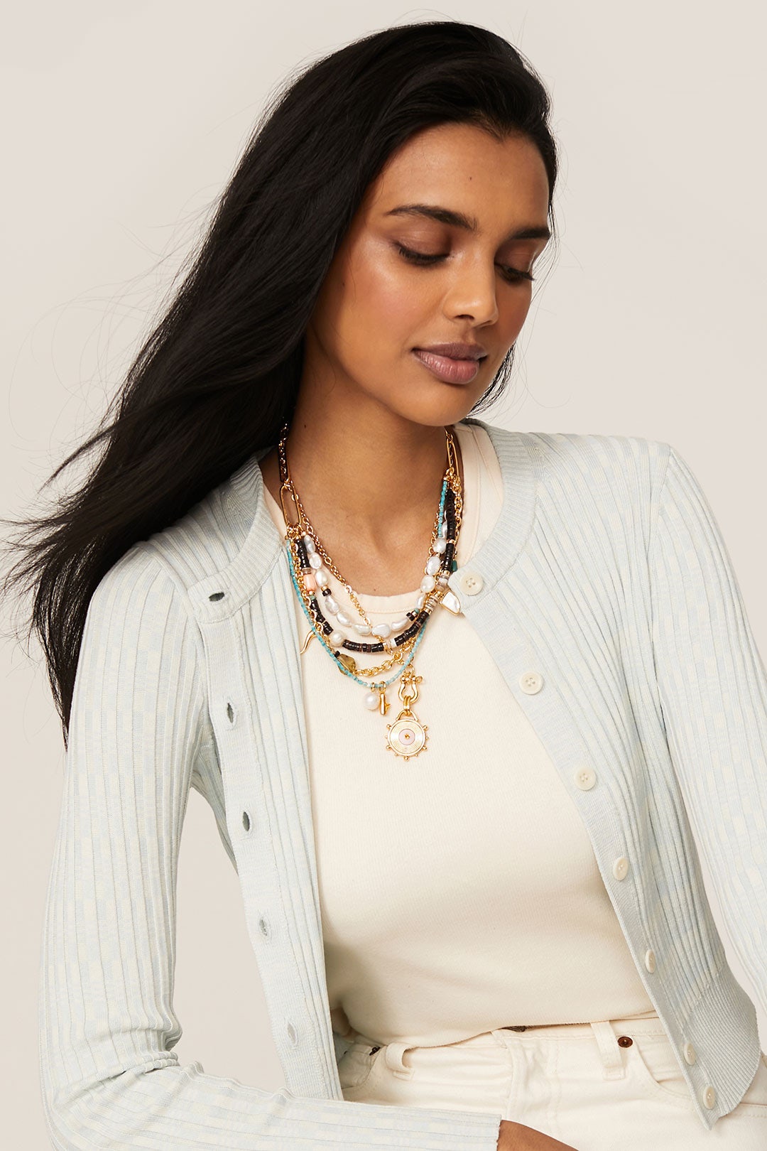 Multi Turquoise Coast Necklace by Lizzie Fortunato 0