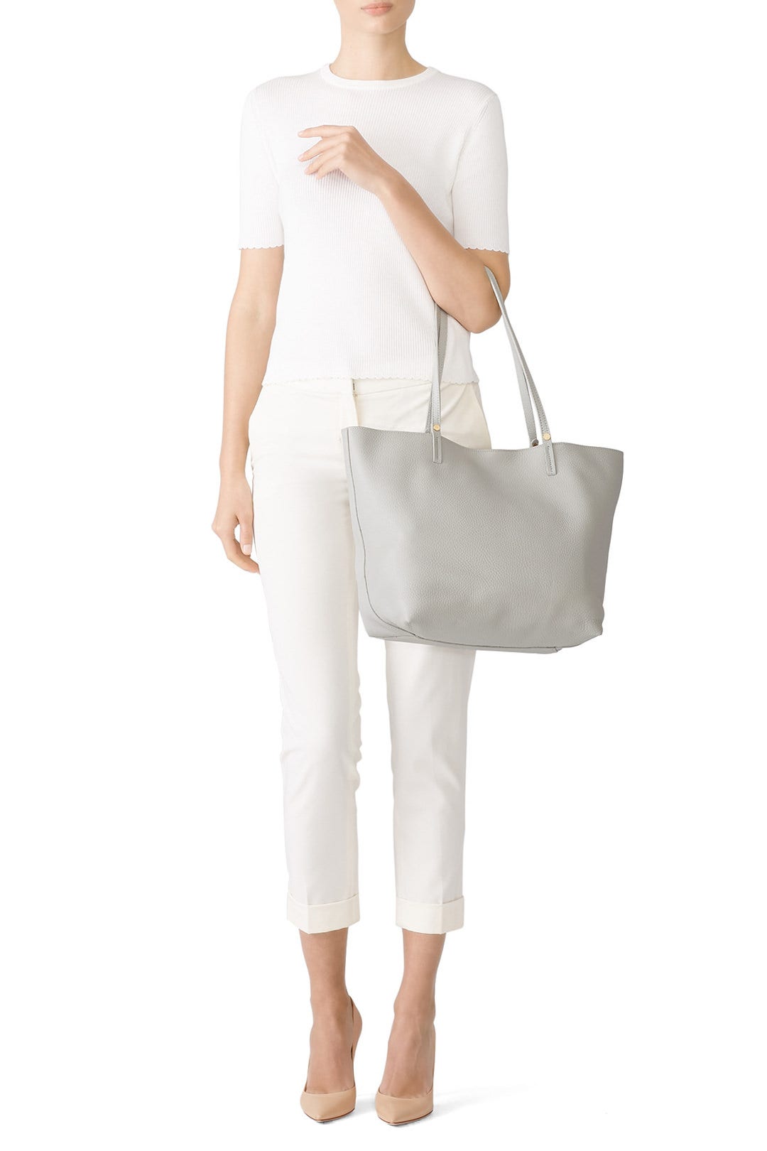 Grey Tori Tote by Gigi New York 1