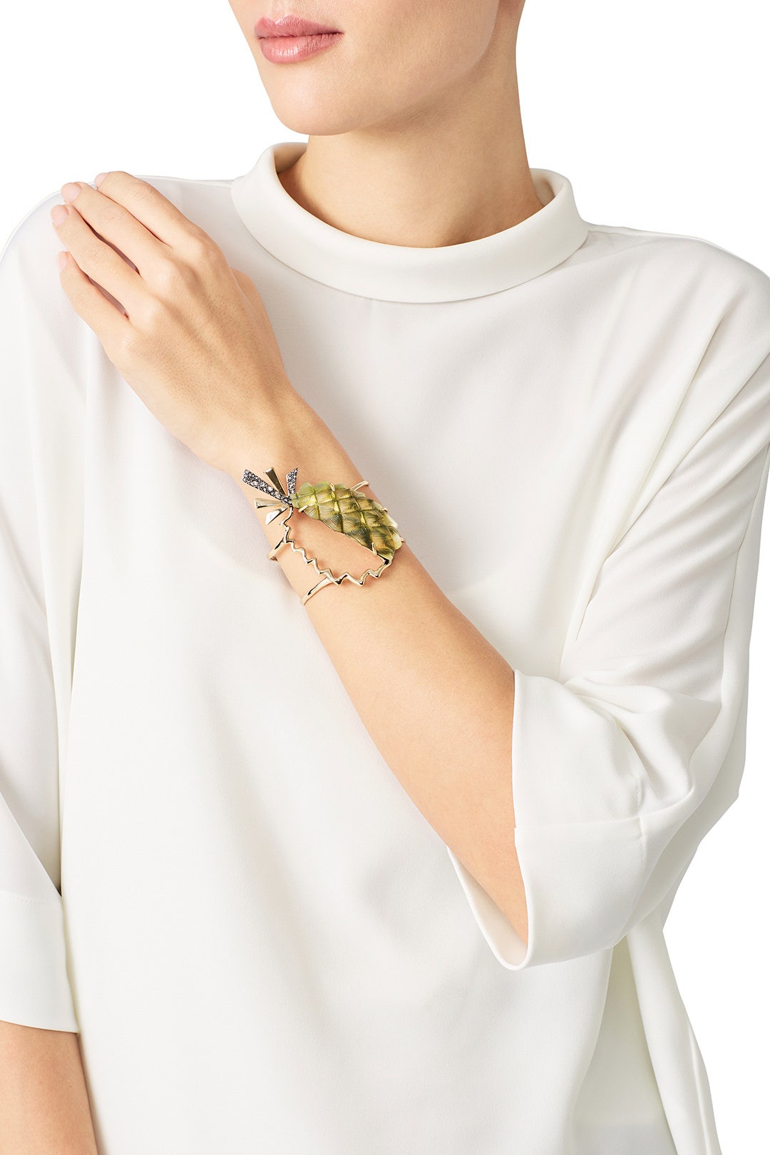 Lucite Pineapple Cuff by Alexis Bittar 1