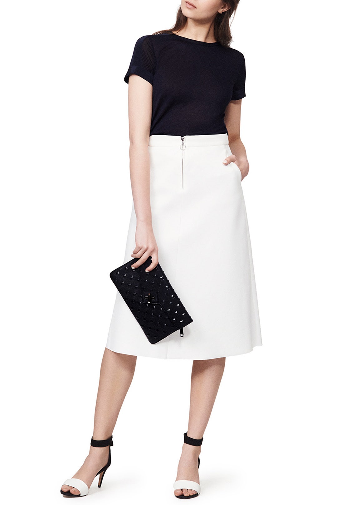 Milck Stud Clutch by ela Handbags 2