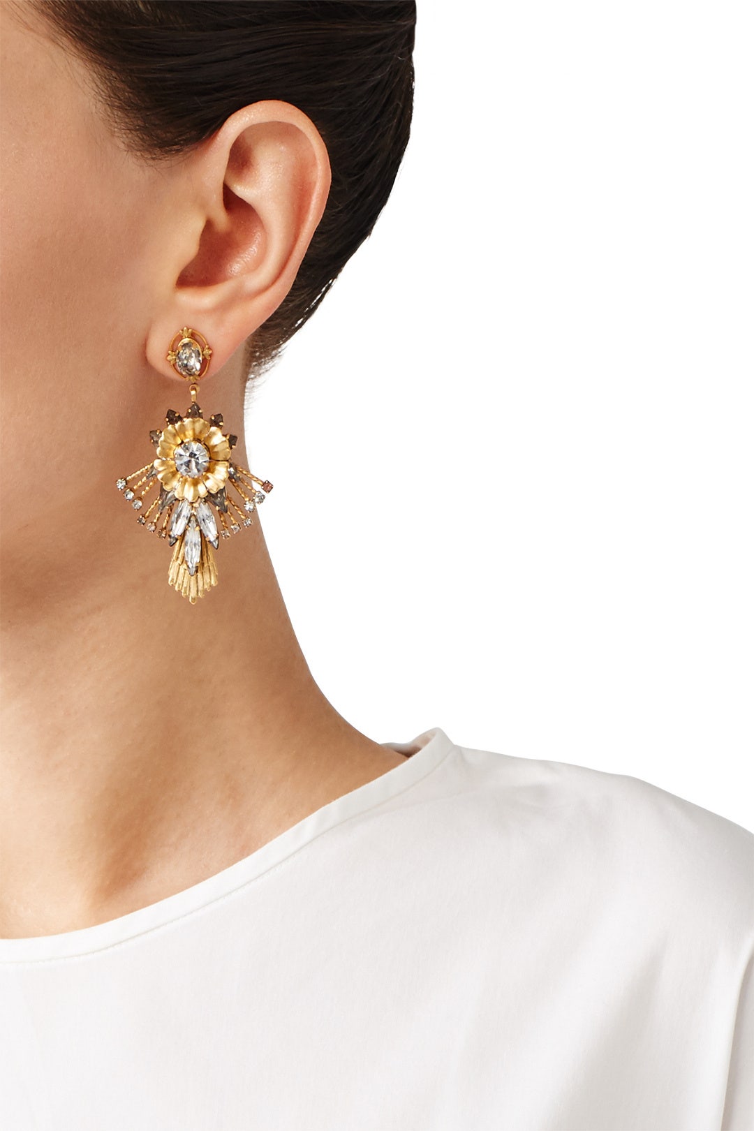 Bloom Flare Chandelier Earrings by Elizabeth Cole 2