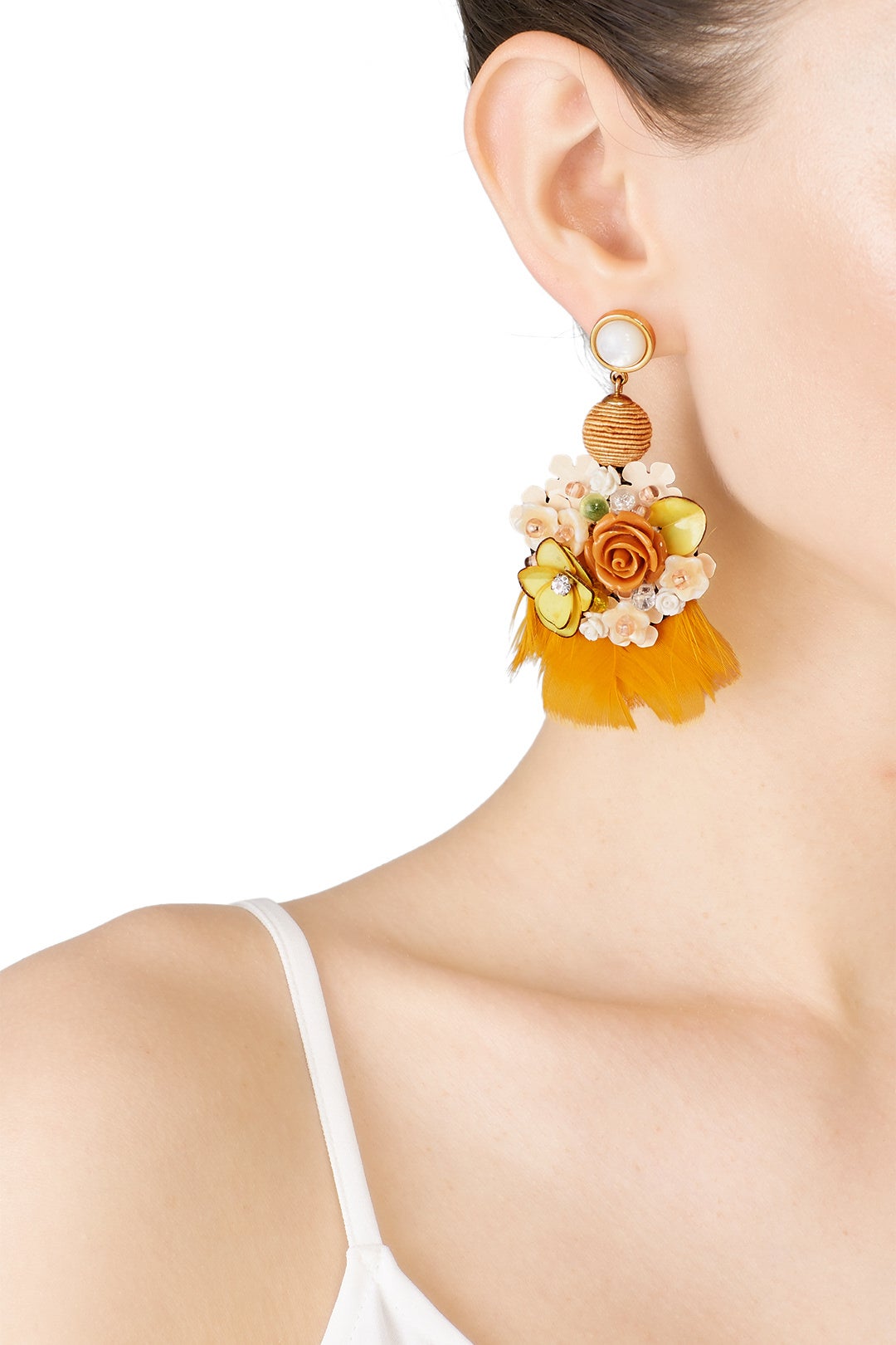 French Marigold Earrings by Lizzie Fortunato 1
