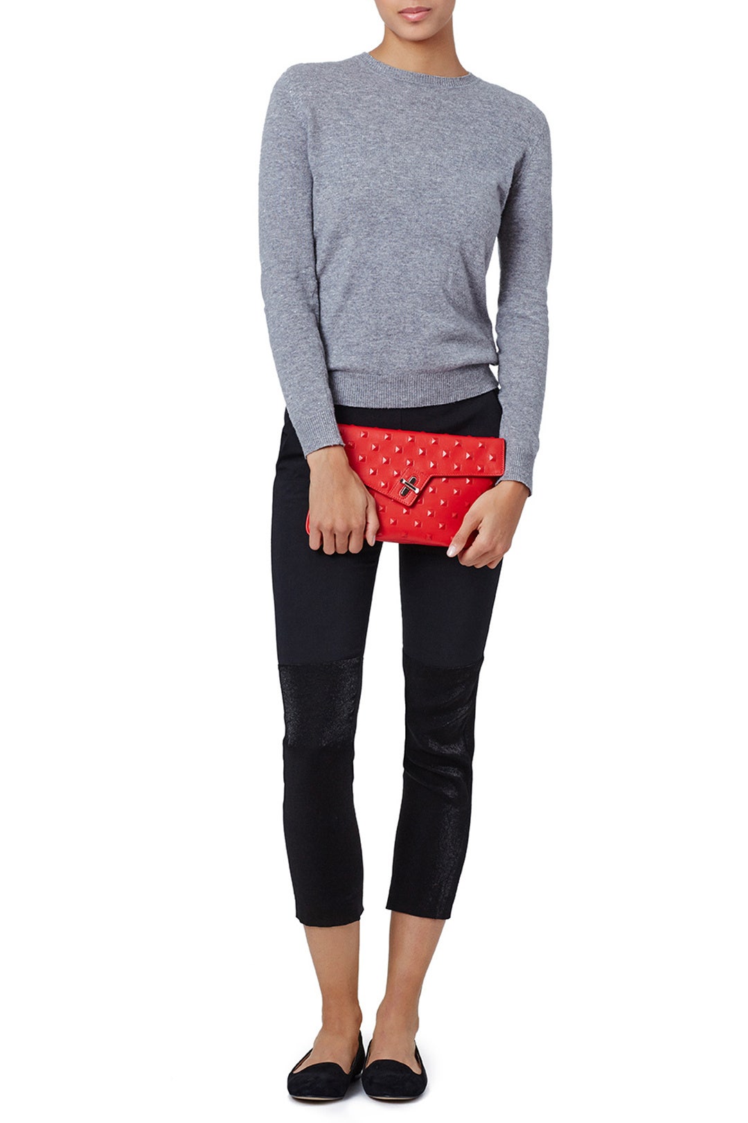 Lipstick Stud Milck Clutch by ela Handbags 1