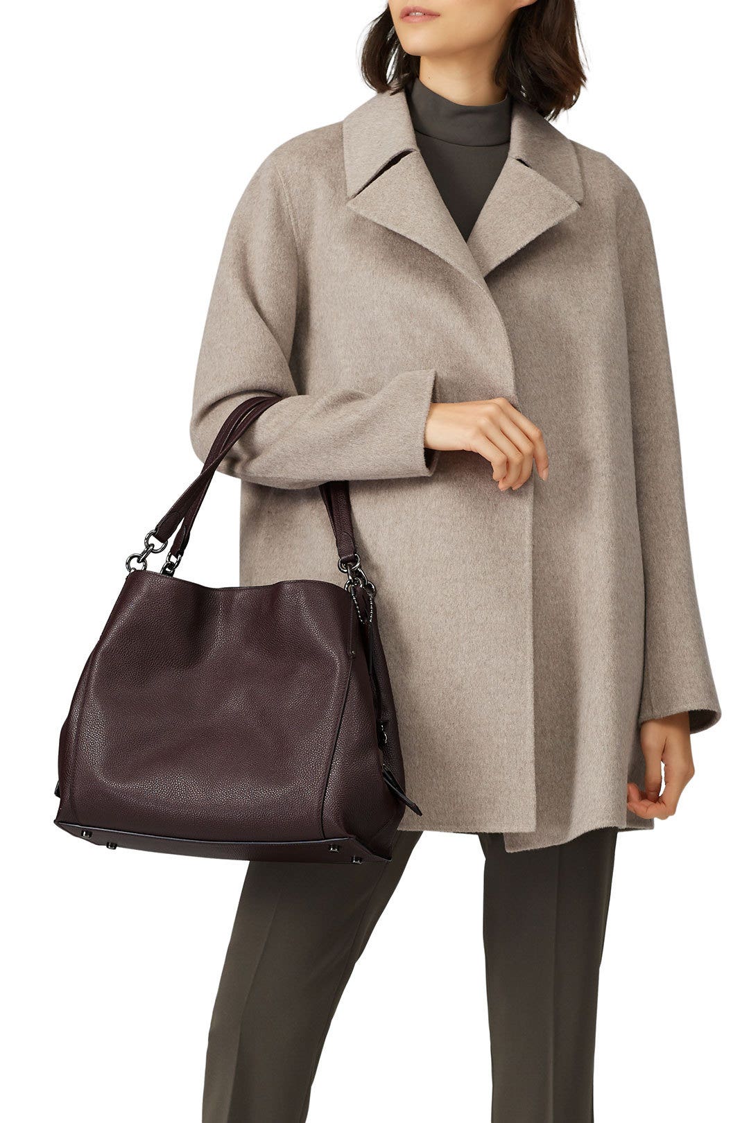 Oxblood Gunmetal Dalton 31 Bag by Coach Handbags 1