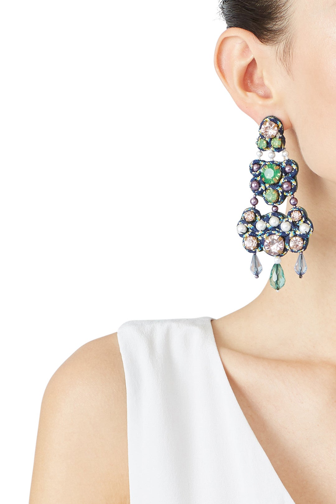 Blue Chandelier Earrings by Tory Burch Accessories 0