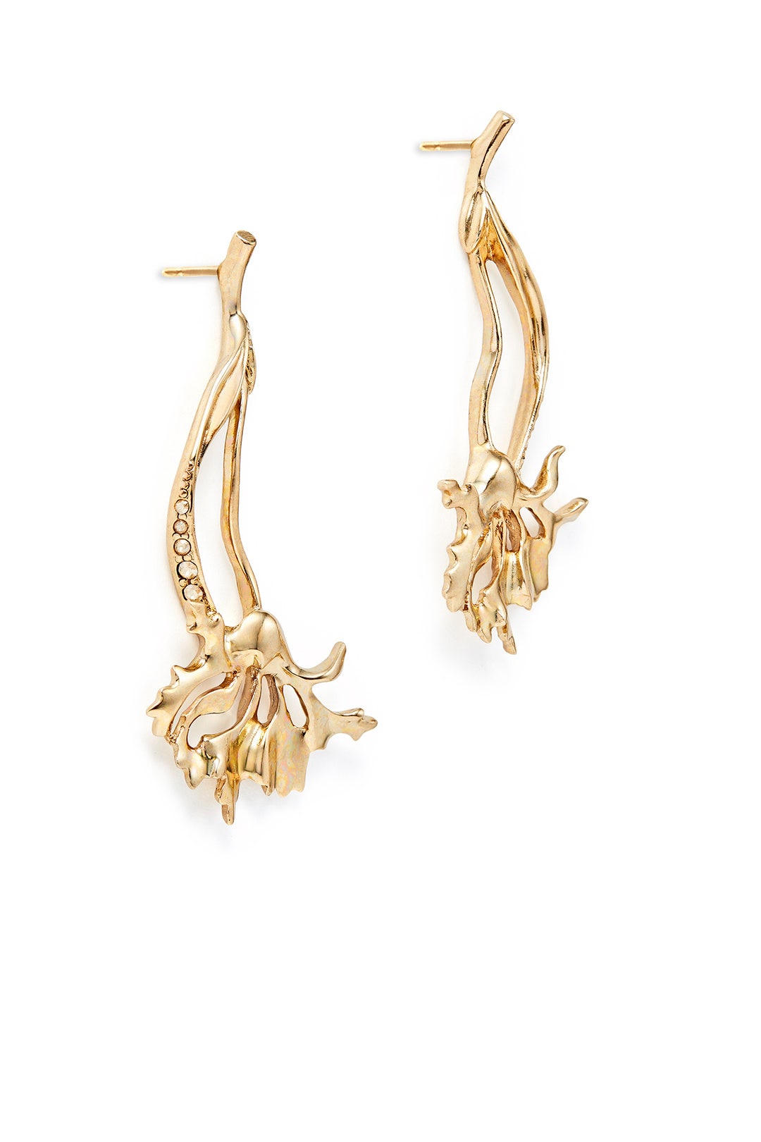 Light Gold Carnation Earring by Oscar de la Renta 1
