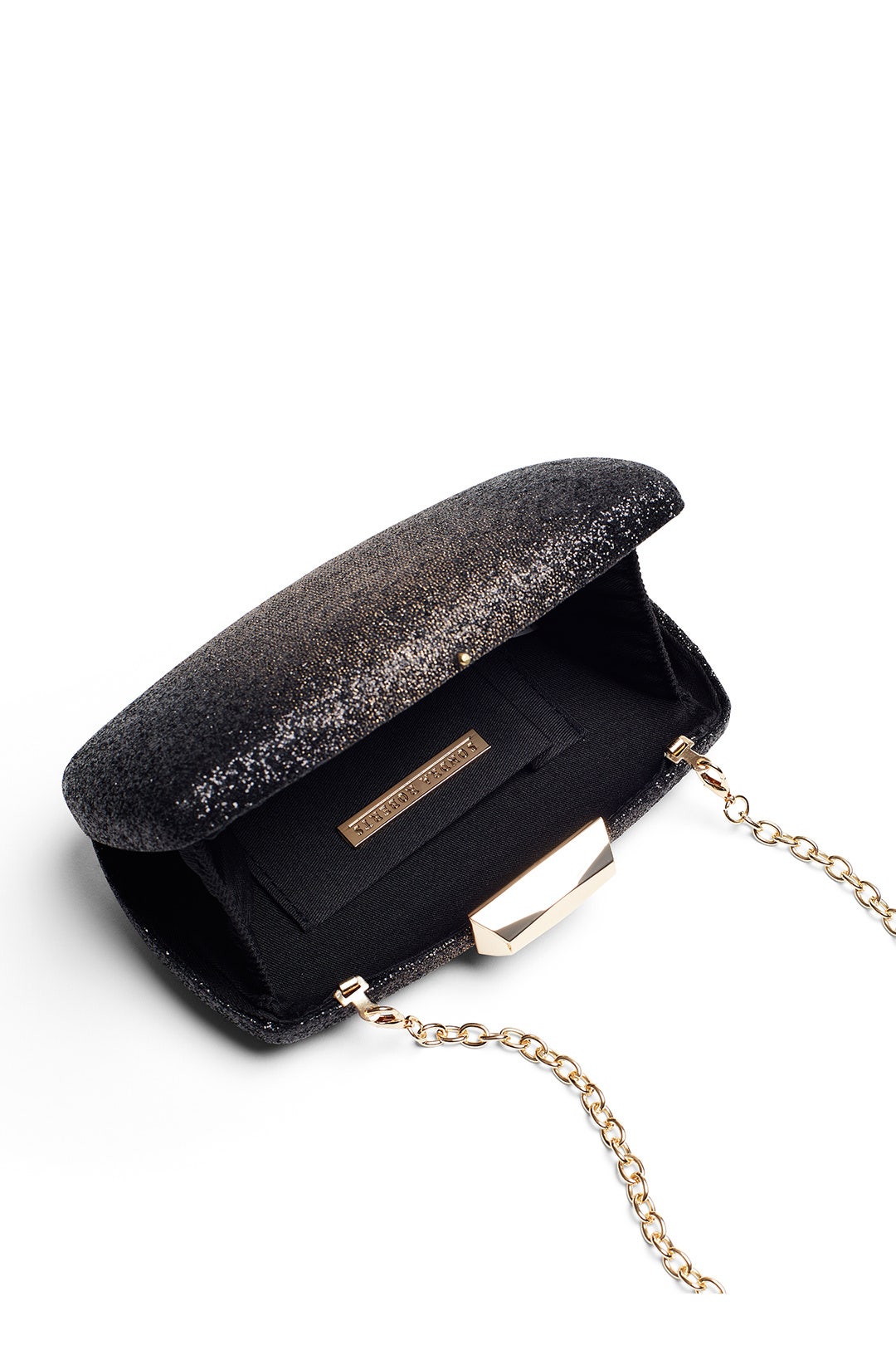 Black Ombre Glitter Clutch by Sondra Roberts 1