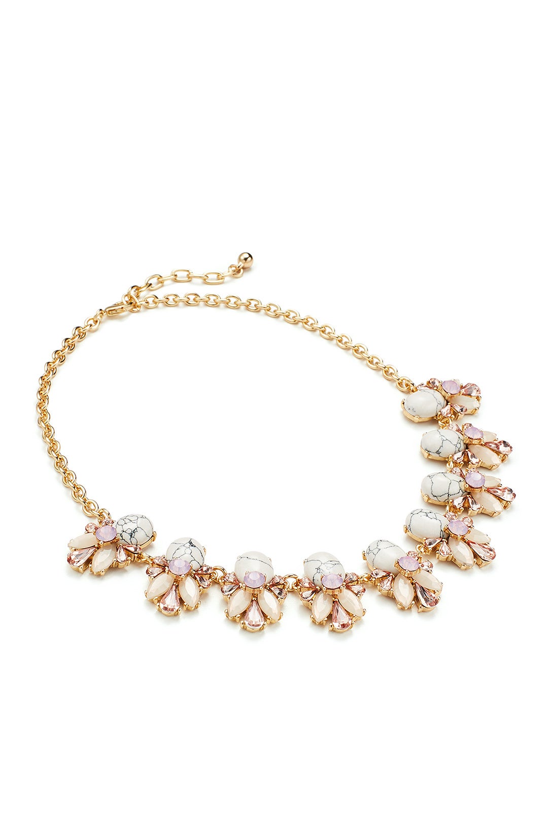 White Stone Necklace by Slate & Willow Accessories 1