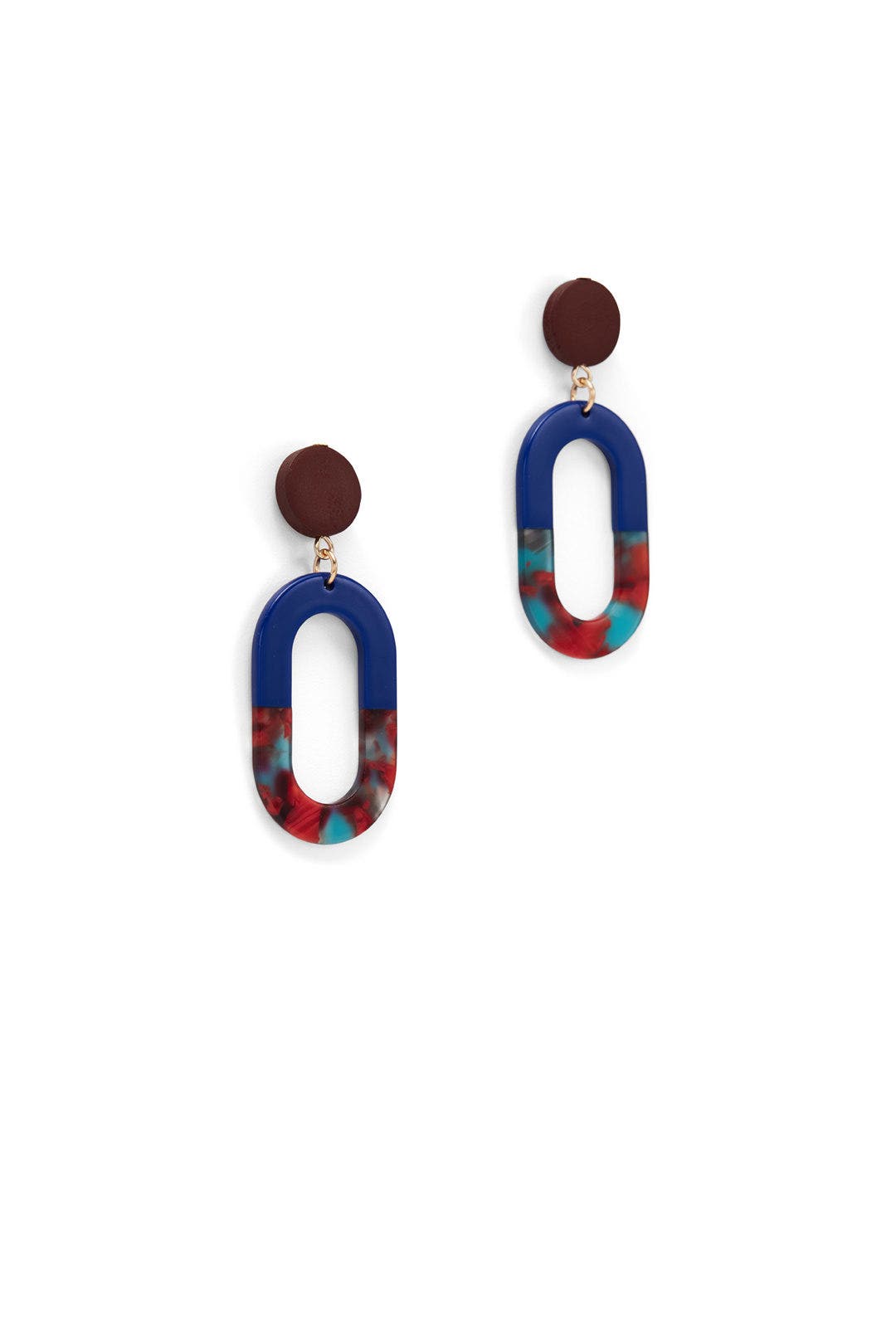 Blue Oval Drops by Slate & Willow Accessories 1