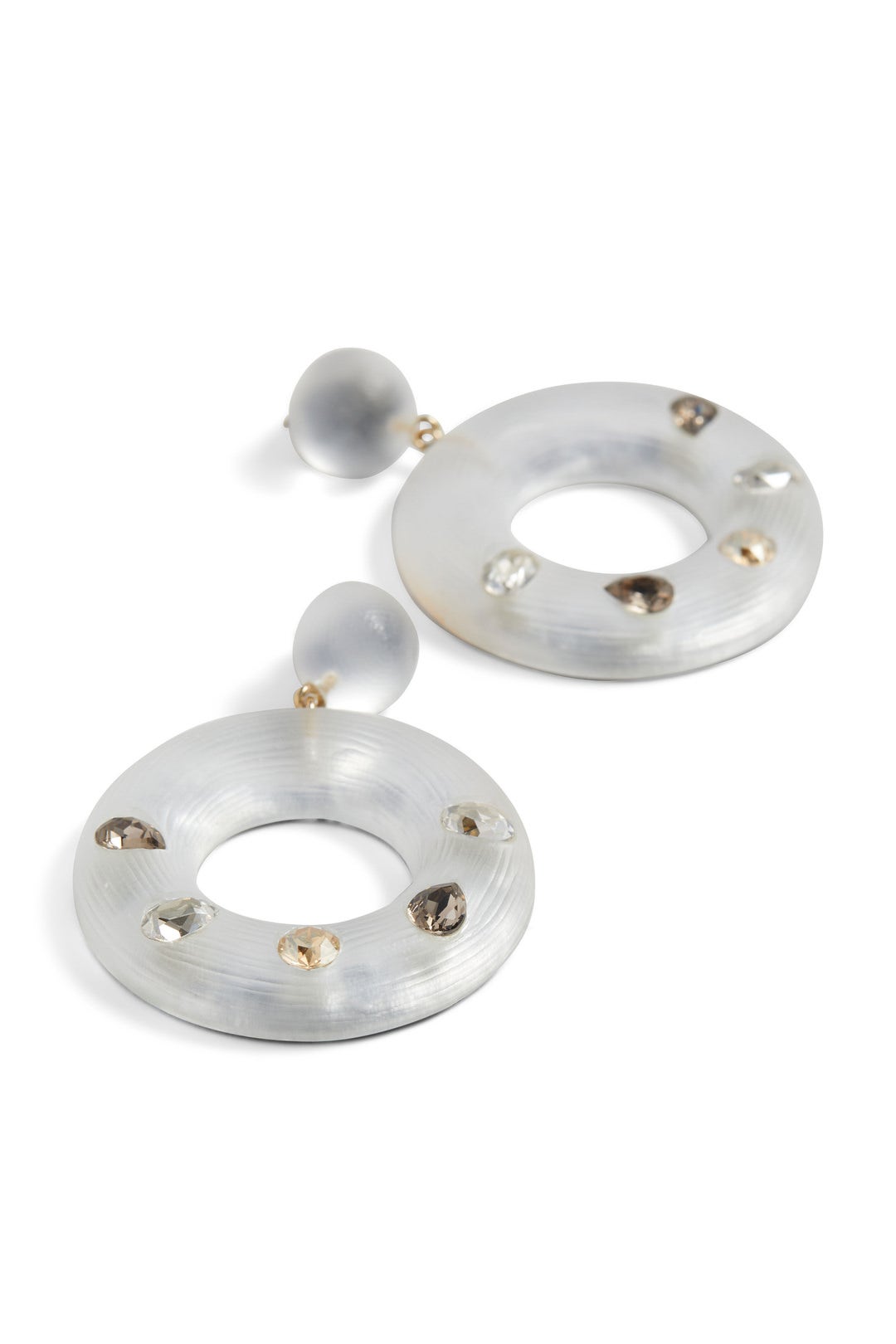 Crystal Studded Donut Earrings by Alexis Bittar 1