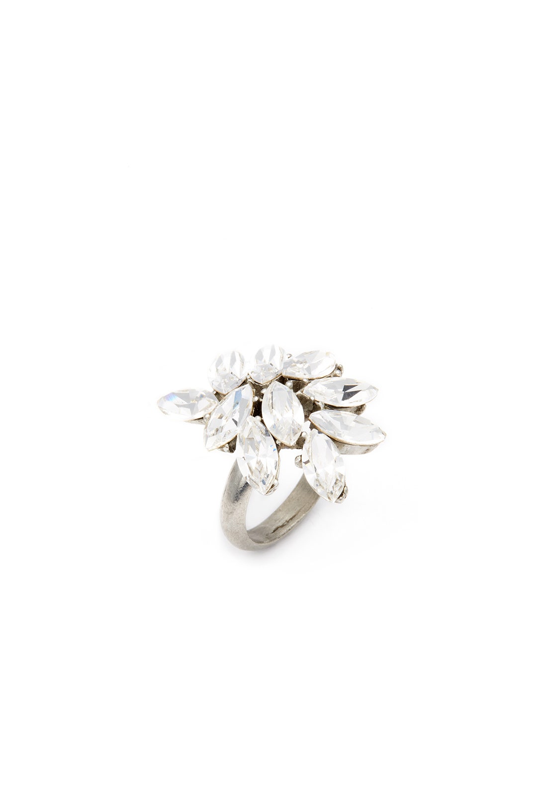 Floral Cluster Cocktail Ring by Ben-Amun 1