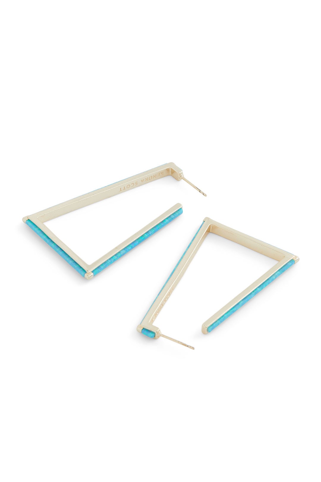 Turquoise Easton Hoops by Kendra Scott 1
