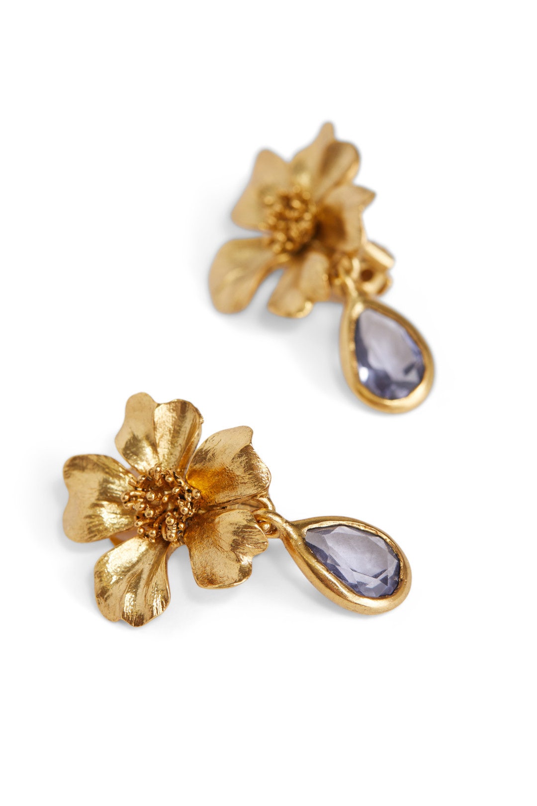 Baroque Flower Earrings by Oscar de la Renta 1