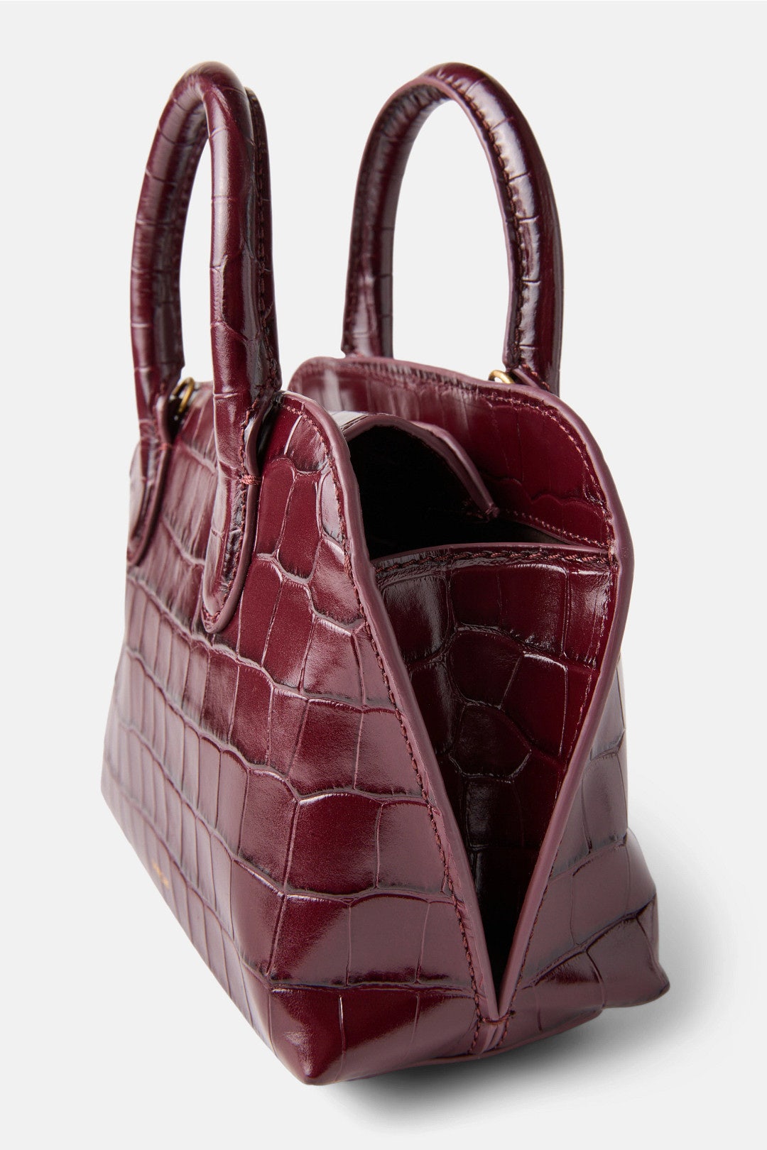 Crocodile Mini Delphine Top Handle Bag by VINCE. Handbags 2