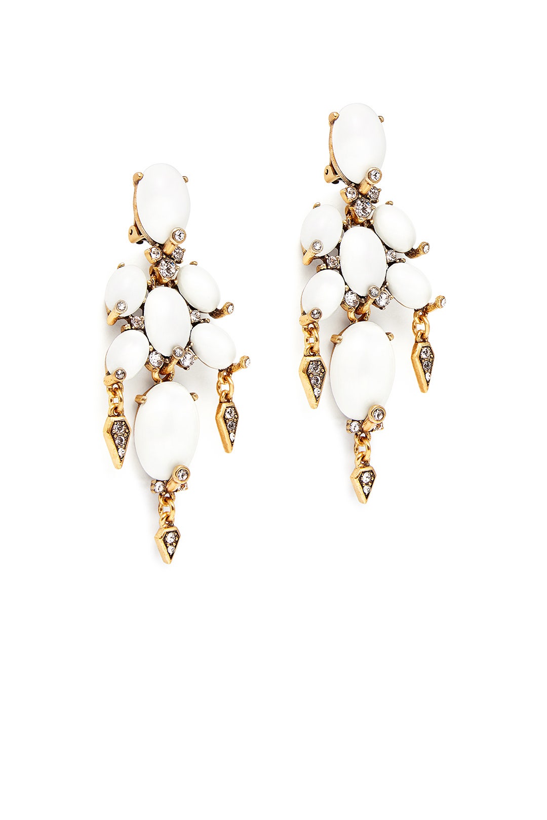 Oval Cabochon Earrings by Oscar de la Renta 1