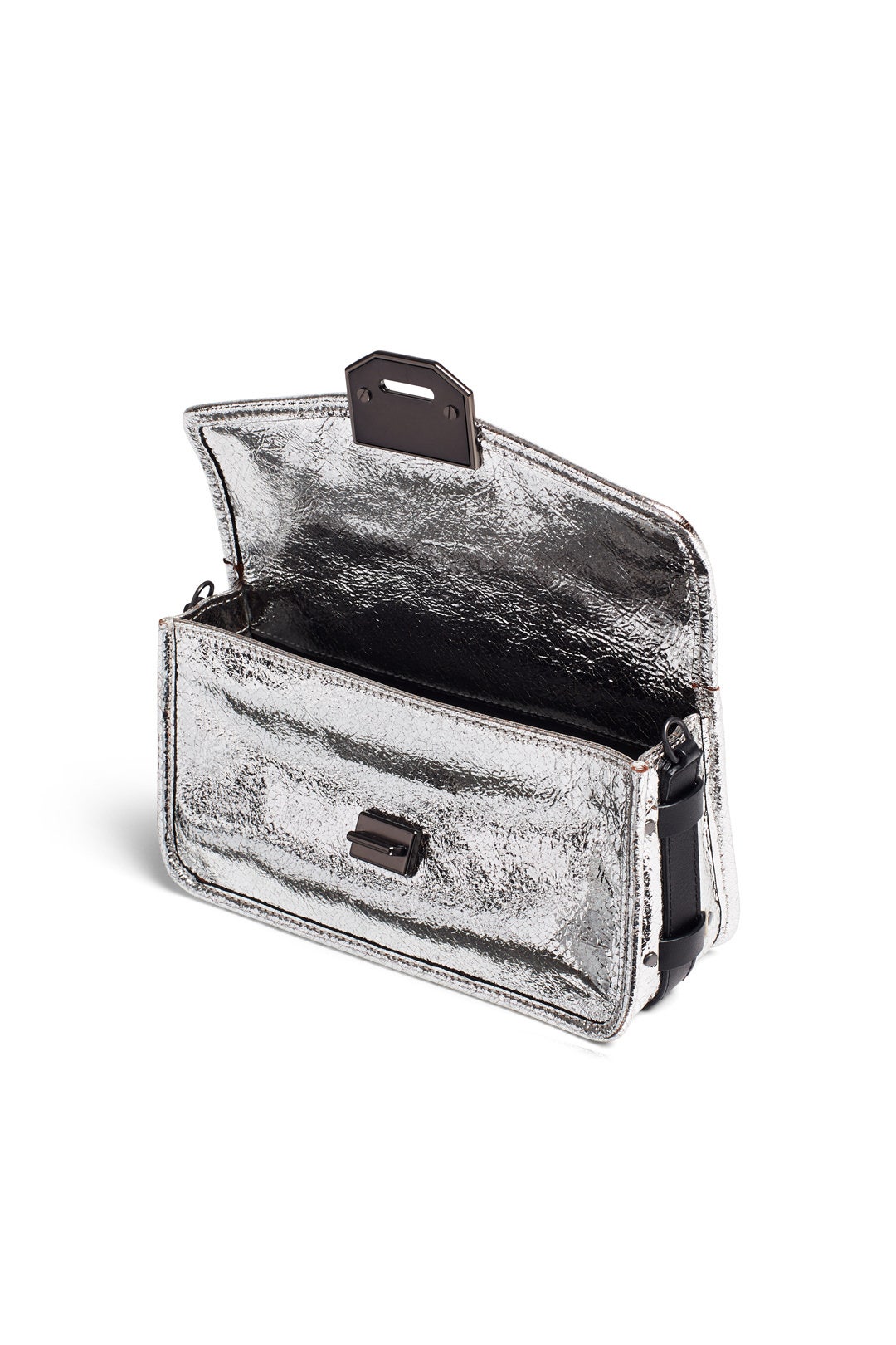 Silver Crackle Field Clutch by rag & bone Accessories 1