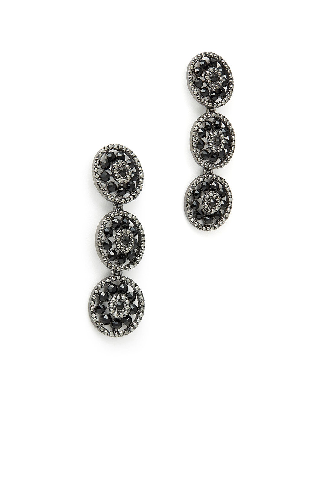 Black Sun Earrings by Slate & Willow Accessories 1