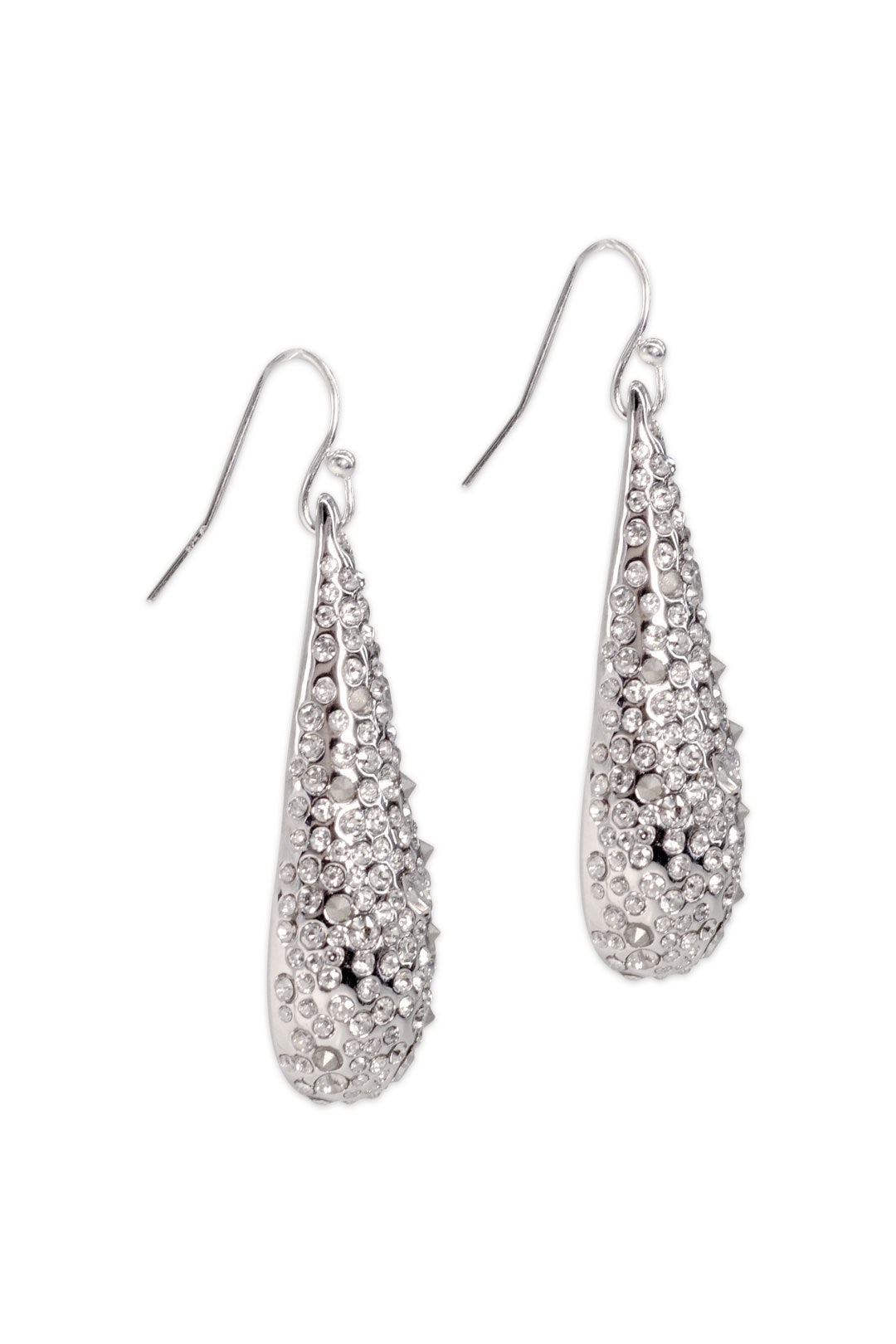 Silver Pave Teardrop Earring by Alexis Bittar 1