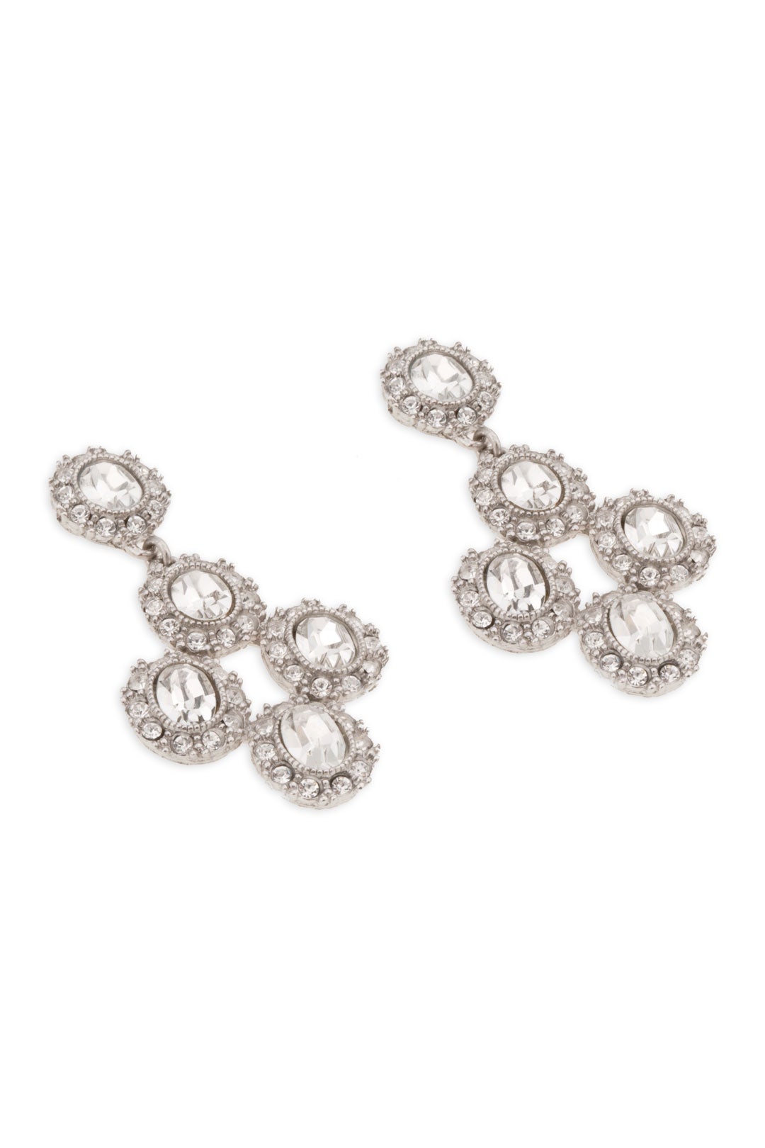 Antique Crystal Fab Drop Earrings by Ciner 1