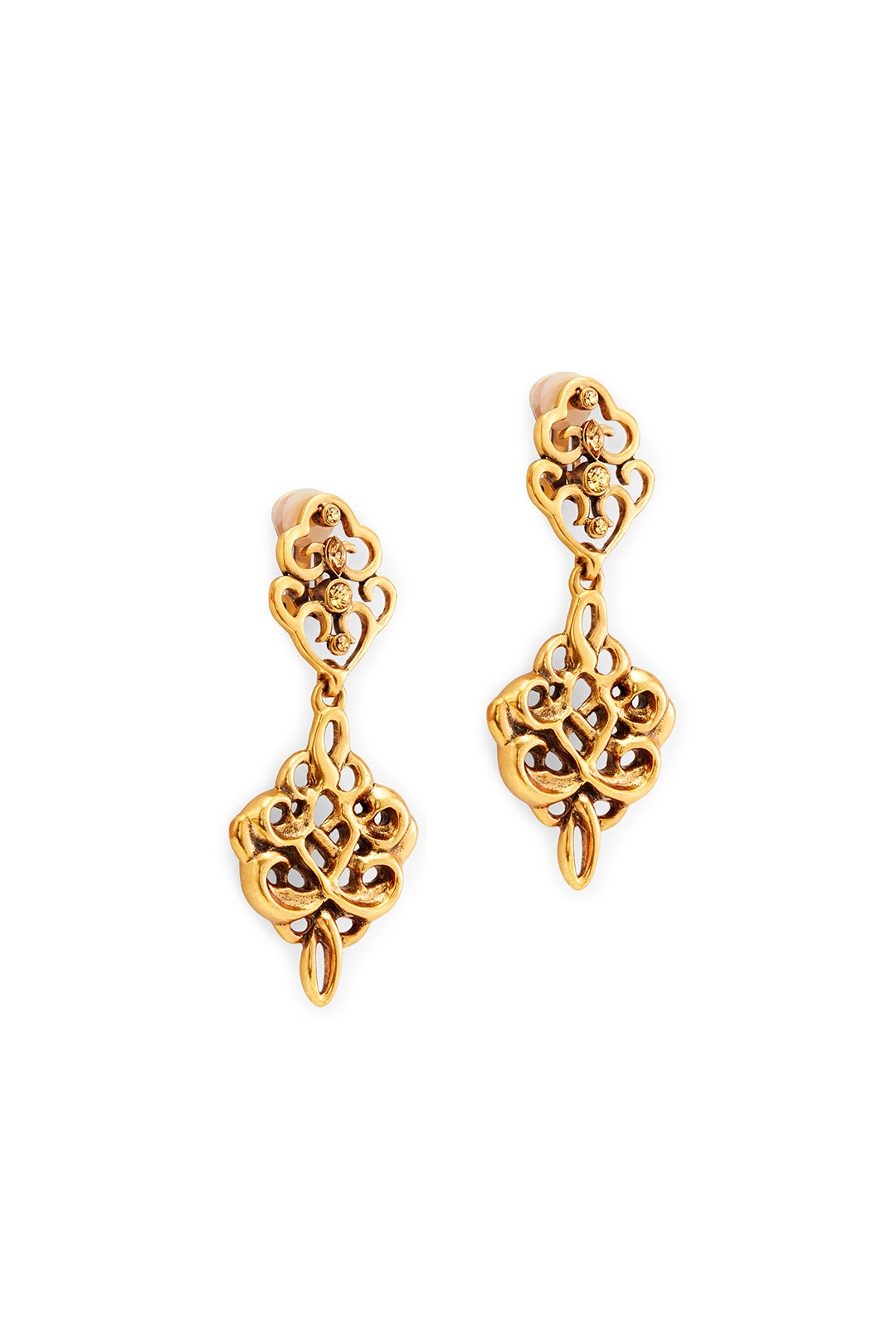 Lacework Drop Earrings by Oscar de la Renta 1