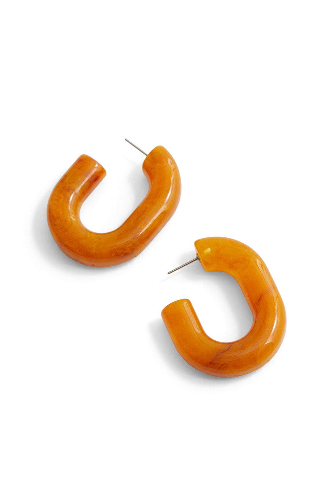 Orange Marble Small Keeper Earrings by Rachel Comey Accessories 1
