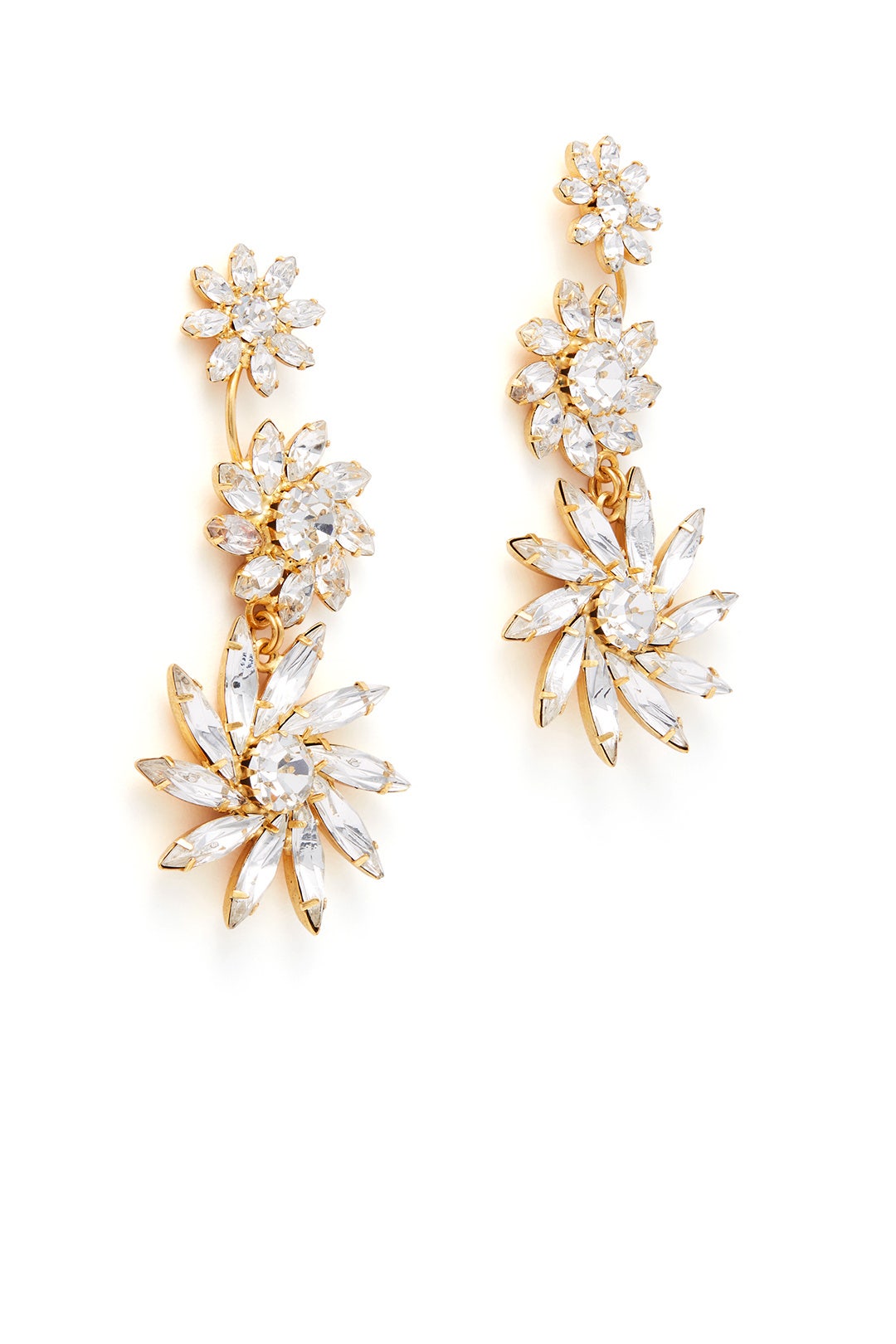 Three Bloom Vine Earrings by Elizabeth Cole 1