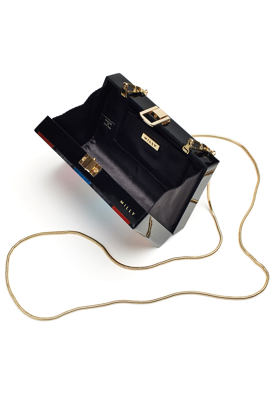 Glitter Striped Clutch by Milly Handbags 1