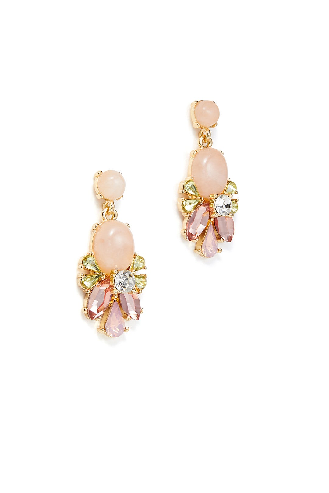 Multi Crystal Drop Earrings by Slate & Willow Accessories 1