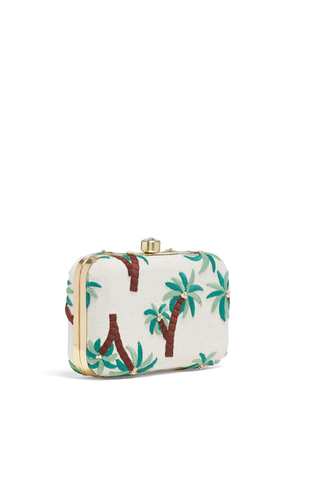 Palm Tree Box Clutch by Area Stars 1