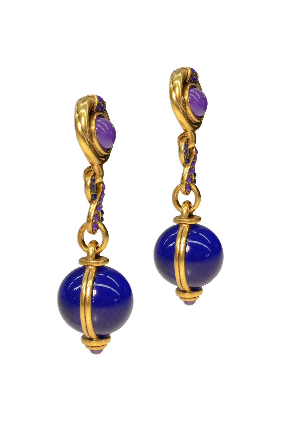 Globetrotter Earrings by Oscar de la Renta 1