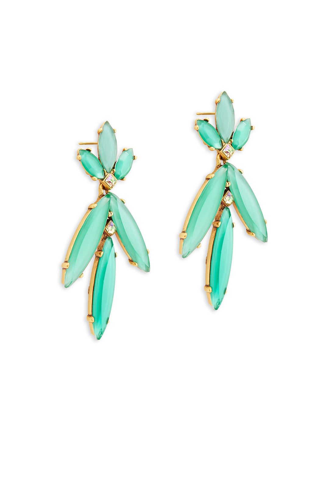 Marquise Leaf Earring by Oscar de la Renta 1