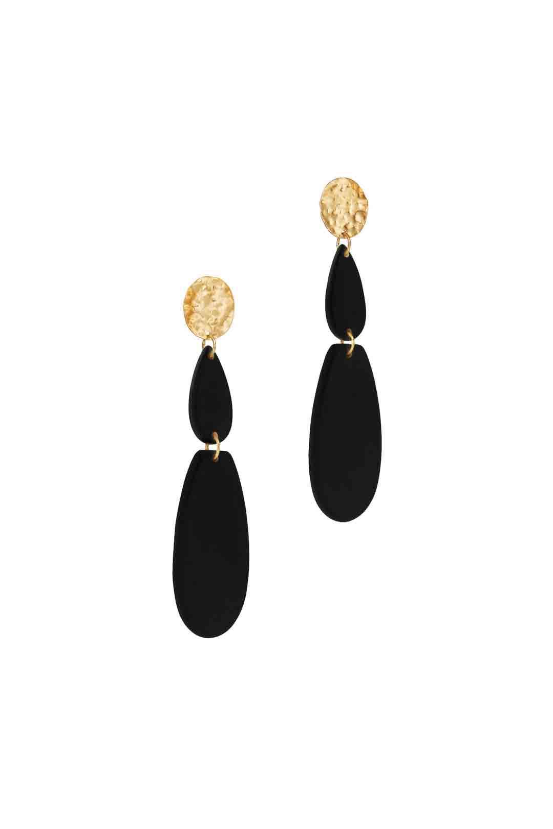 Black Alix Earrings by Area Stars 1