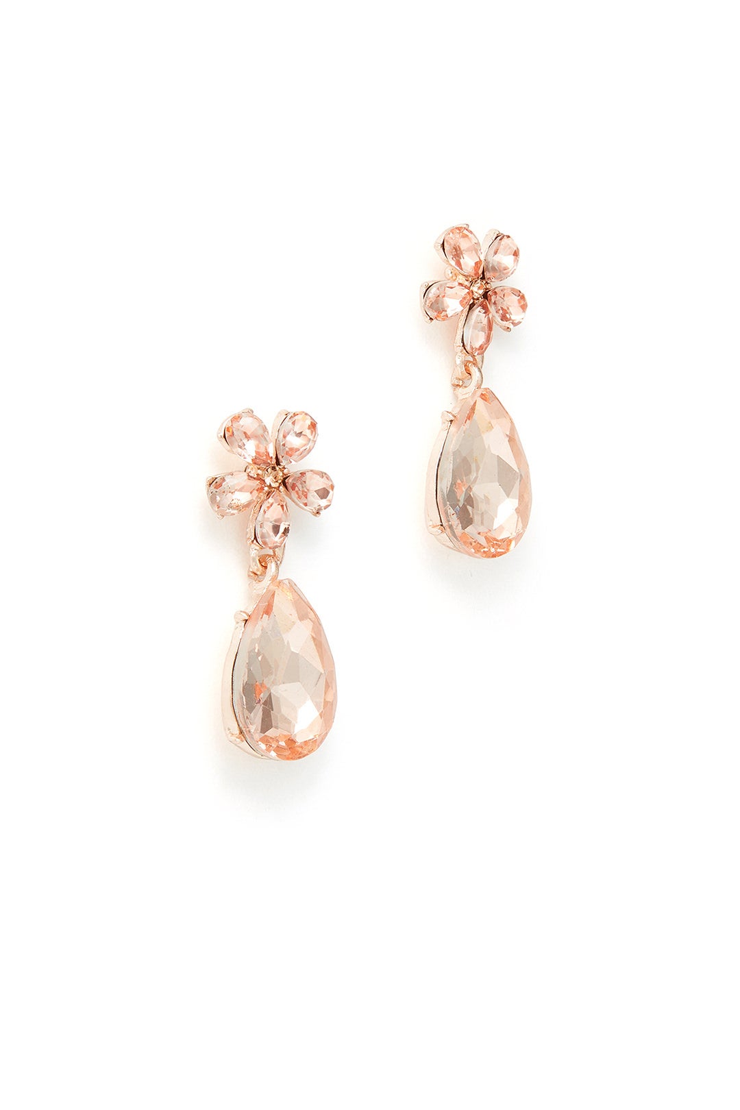 Blush Teardrop Earrings by Slate & Willow Accessories 1