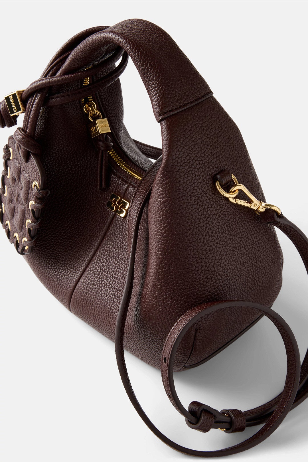 Hobo Mini Grained Bag by GANNI Accessories 2