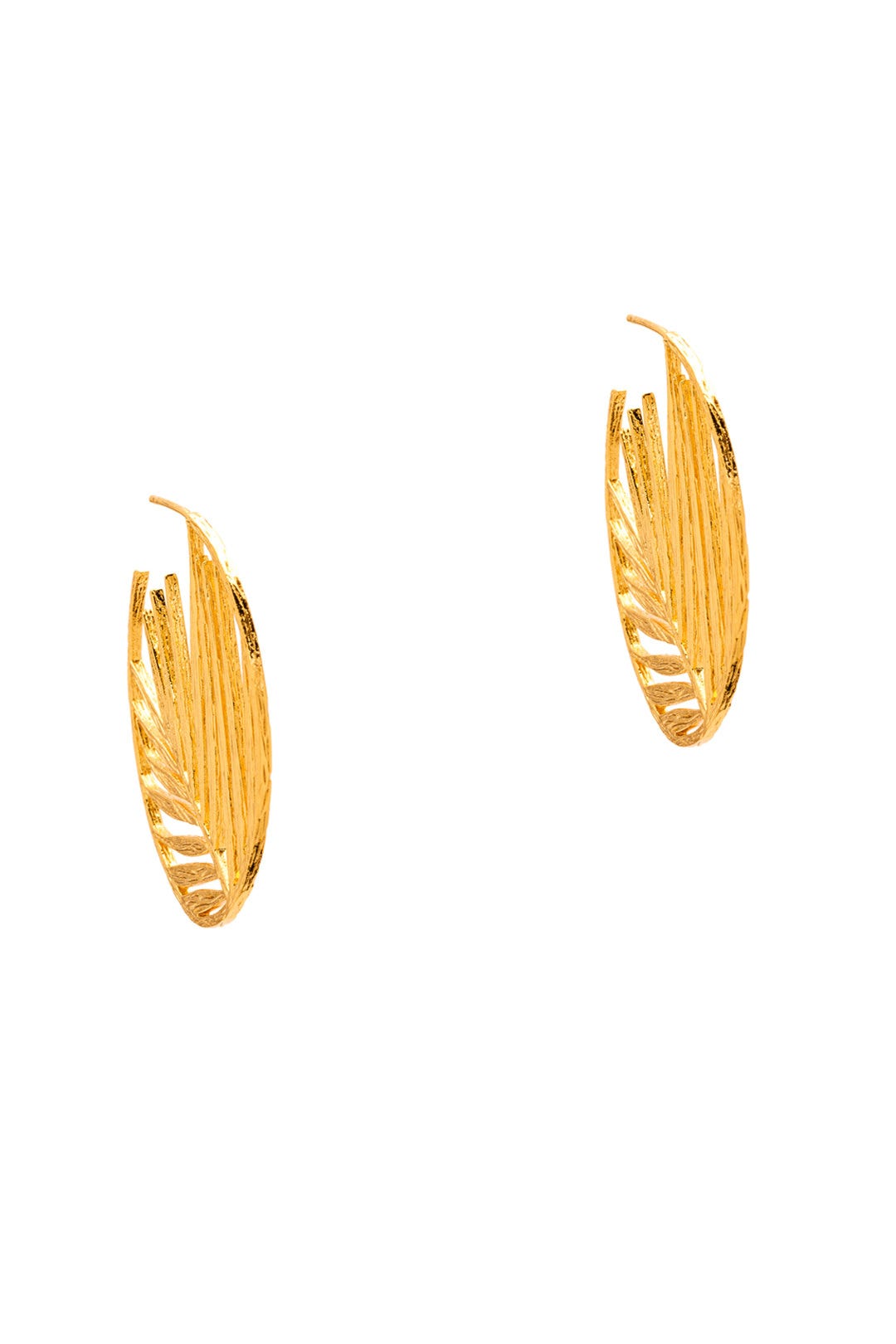 Palm Profile Hoops by Gorjana Accessories 1