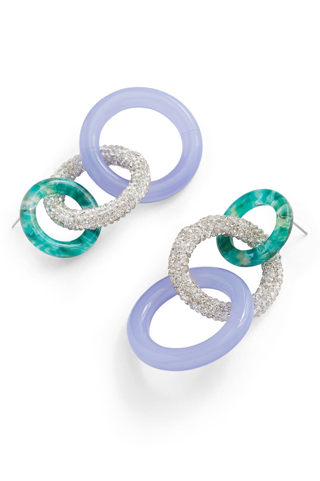 Periwinkle Enchanted Hoops by Lele Sadoughi 1