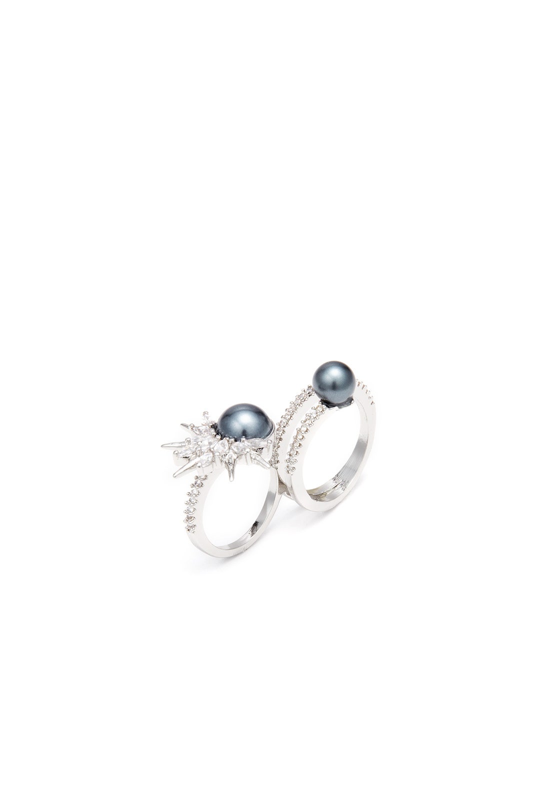 Grey Pearl Spike Ring  by Danielle Nicole 1