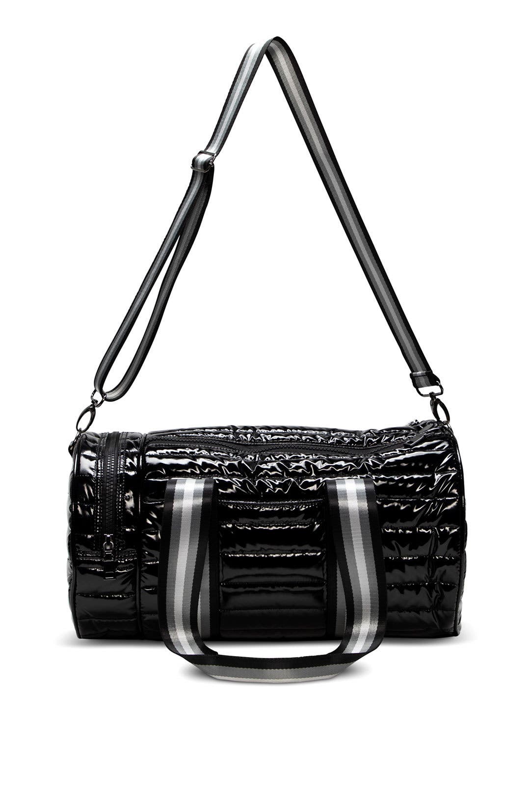 Black Patent Duffle Bag by Think Royln | Rent the Runway
