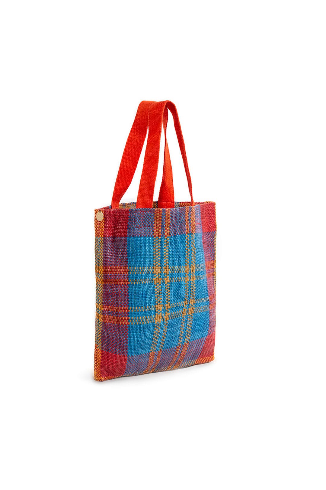 Plaid Woven Carryall Tote by Clare V. 1